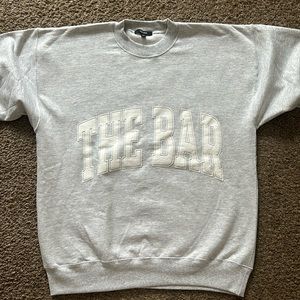 The Bar Varsity Sweatshirt, Grey